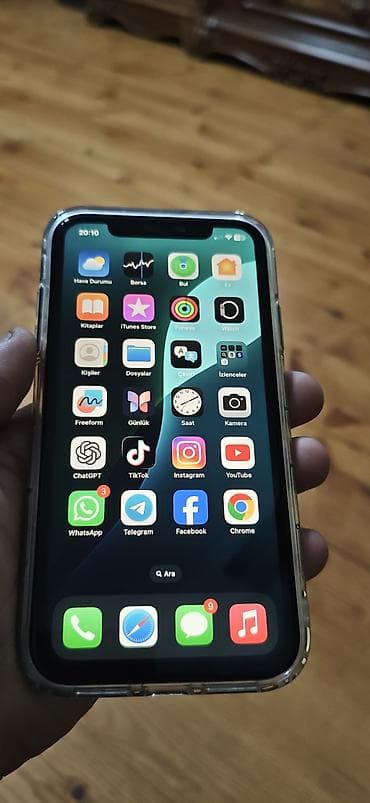 iphone 16 pro max dubai: IPhone 11, 128 GB, Black Titanium, Simsiz şarj, Face ID — 1