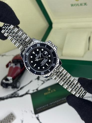 kardinal qolbaq: Qol saatı, Rolex, rəng - Qara — 8