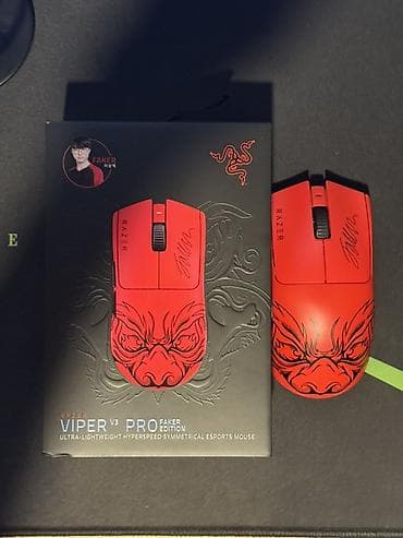 razer blackshark v2 pro: Razer Viper V3 Pro – Faker Edition oyun siçanı - Ultra yüngül dizayn — 2
