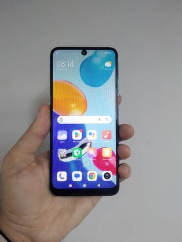 iphone 11 2 ci el fiyatları: Redmi Note 11, 128 GB, rəng - Göy, Barmaq izi — 9