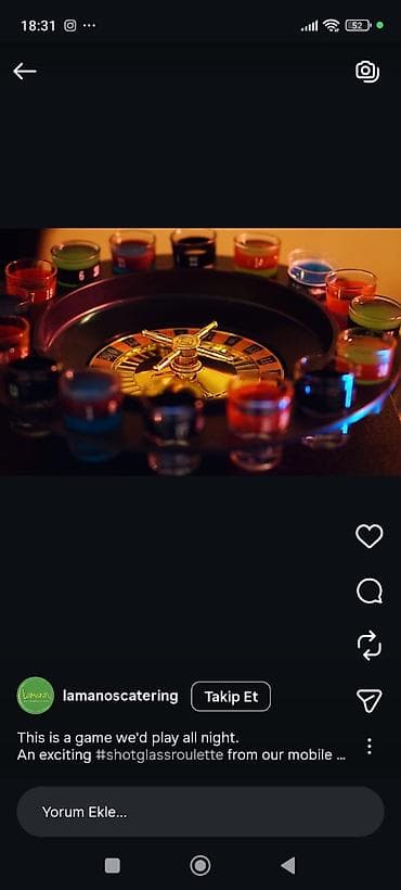 matlar: Roulette Drinking Game – İçki Ruleti Seti - Komplekt: rulet masası — 5
