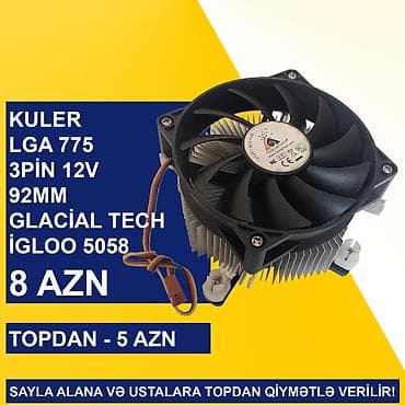 hard disk notebook: Kulerlər “775 socket 12v 3/4pin” SAYLA ALANA VƏ USTALARA TOPDAN — 2