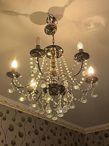lüsdurlar: Çılçıraq, 6 lampa, Metal — 2