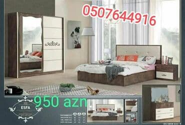 Matraslar: İkinəfərlik çarpayı, Dolab, Termo, 2 tumba, Azərbaycan, Yeni — 2