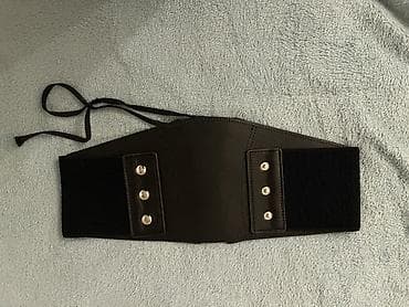 svitir: Qara korset-kəmər (qadın) - Stil: ön hissədə iplə bağlanan korset — 3