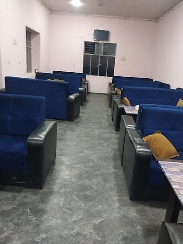xalqlar restoranlar: Divan mavi qara rəngli gödəkcəli 11 dəst divan stol 2 dənə free — 1