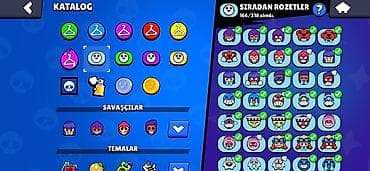 007 first light: Brawl Stars hesabı – zəngin kosmetika və kolleksiya Xüsusiyyətlər: - — 8