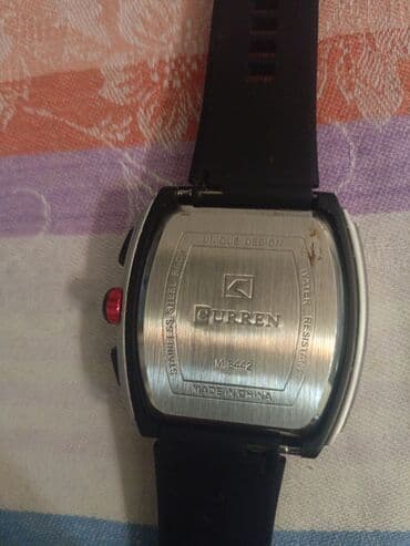 apple watch ucuz: Qol saatı, Curren, rəng - Qara — 3