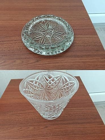 bal bidonu: Şüşə/kristal məmulatlardan ibarət dekorativ və süfrə dəsti (11 ədəd) — 6