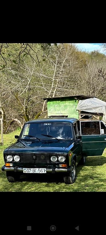 cruze diski: VAZ 2106, tünd yaşıl rəng. Klassik sedan kuzov, 4 qapı. Ön optikalar — 1