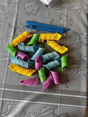 parfois az: Saç burma seti – Curlformers tipli elastik burma lentləri və tətbiq — 2