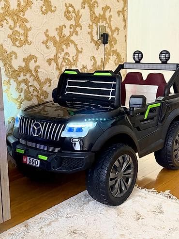 velosiped ucun isiqlar: Uşaq üçün elektrikli off-road maşın - Korpus: qara rəng, jeep tipli — 3