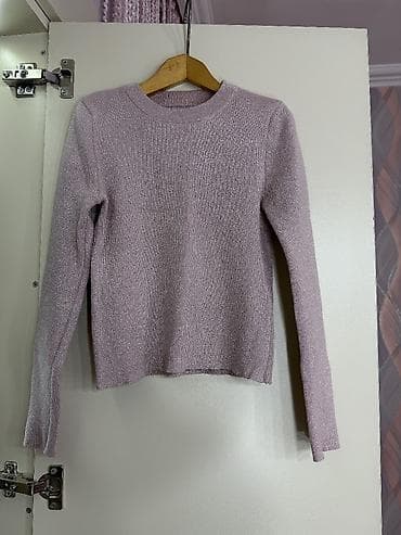 Aksesuarlar: Parıltılı toxunuşlu uzunqollu sviter - Rəng: solğun yasəmən/çəhrayı - — 1