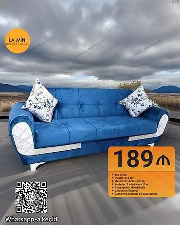 mini divan: Divan, Açılan, Bazalı, Parça, Ödənişli çatdırılma — 1
