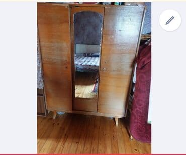 işlenmiş şkaf: İşlənmiş, 2 qapılı Düz dolab, Şifonyer — 1