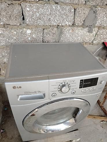 Elektronika: LG paltaryuyan və qurutma funksiyalı maşın - Ön yükləməli, gümüşü — 3