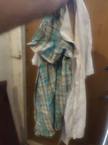 3 duymə koynək: Kişi geyim dəsti - 1 ədəd boz rəngli kişi şalvarı: yan ciblikli — 2