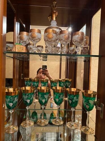 Qədəhlər: Rəng - Qızılı, Xrustal, 6 — 4