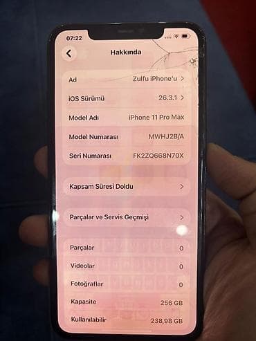 ipad mini 5 satisi: IPhone 11 Pro, 256 GB, Space Gray, Face ID — 7