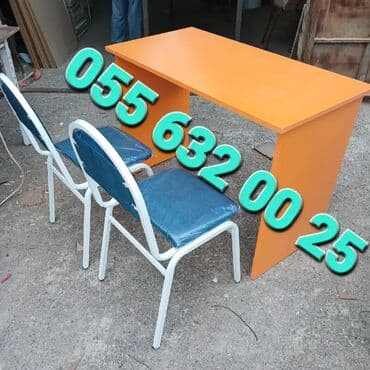 stol stul işlenmiş: Yeni, Kvadrat masa, 4 stul, Açılmayan, Stullar ilə, Metal, Azərbaycan — 13