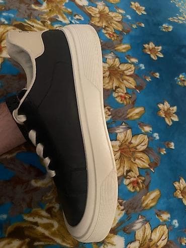 Ayaqqabılar: Kişi gündəlik idman ayaqqabısı Bir defe geyinilib - Rəng: qara üst — 2