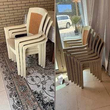balkon stul: İşlənmiş, Sadə stul, Plastik — 1