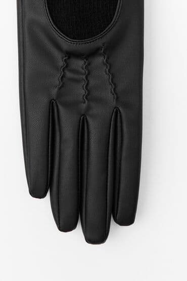 moskva univermağı qizil sirgalar: Zara teze elcek deri ve toxunma qarışıg model — 4