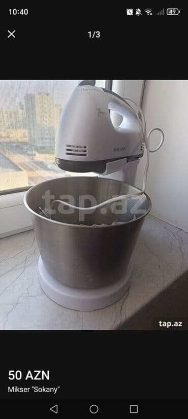 xəmir mikseri: Stasionar mikser, Sokany — 2