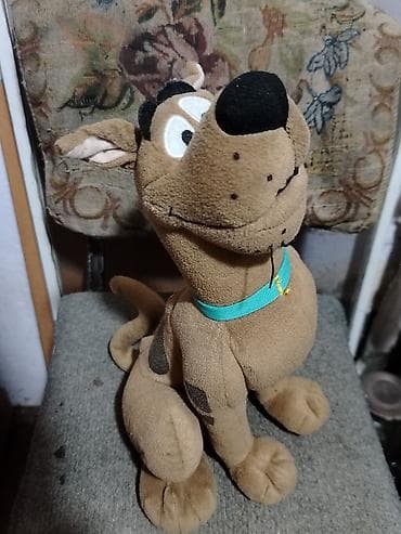 qatar oyunu: Scooby-Doo yumşaq oyuncaq kukla - Sevimli Scooby-Doo obrazında peluş — 2