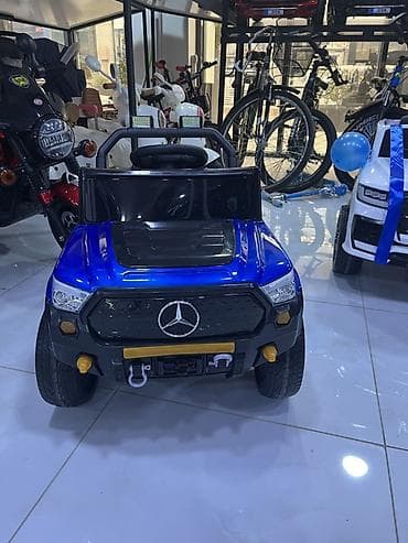 Uşaq üçün elektrikli miniatür SUV tipli maşın - Korpus: parlaq mavi