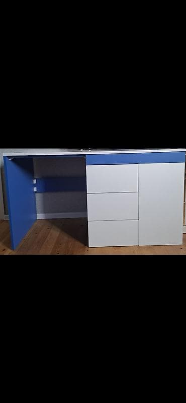 Kompüter masası, Açılmayan, MDF, Dördbucaq masa