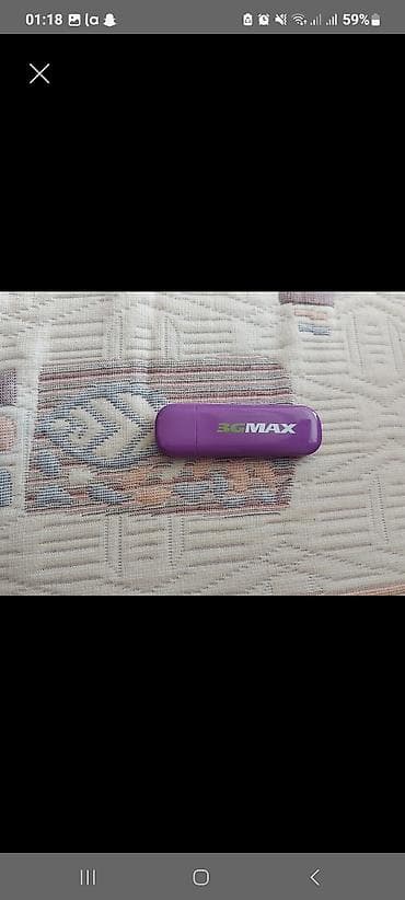 3GMAX USB modem - Rəng: bənövşəyi - Növ: USB qoşulan mobil internet