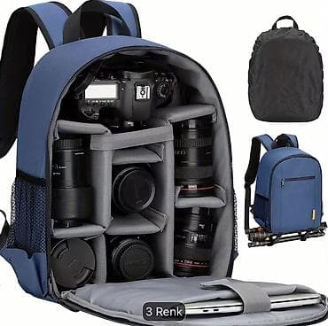 video reqstrator: Fotoqrafiya üçün çoxməqsədli kamera çantası/backpack - Daxili — 8