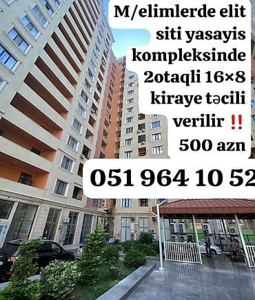 ismayilli buynuz kendi kiraye evler: M/elimlərdə elit yaşayış kompleksində yerləşən bu iki otaqlı mənzil — 1