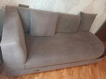 Künc divan, Açılan, Bazasız, Vеlur parça, Çatdırılma yoxdur