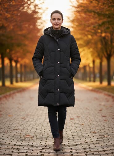 qadınlar üçün xəz palto: Palto, L, rəng - Göy — 1