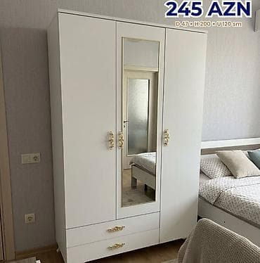 ag qapi: 3 qapılı şkaflar – müxtəlif dizayn seçimləri Qiymət və ölçülər: - 230 — 8