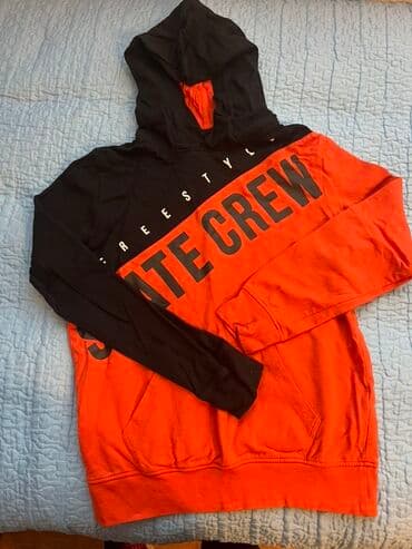 Donlar: Terranova kapüşonlu sweatshirt - Model: Freestyle “Skate Crew” yazılı — 1