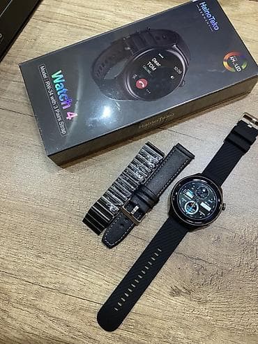 Yeni, Smart saat, Sensor ekran, rəng - Qara