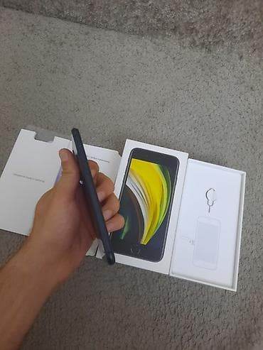 iphone 2020: IPhone SE 2020, 64 GB, Qara, Barmaq izi — 4