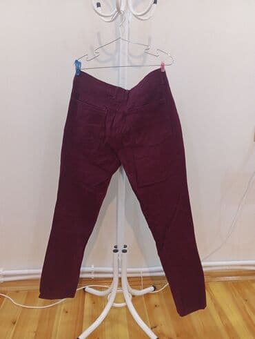 Opel: Məhsul: Bordo rəngli kişilər üçün şalvar - Rəng: Bordo (şərab çaları) — 2