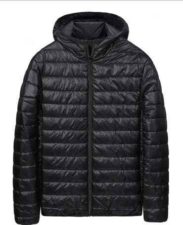 пандора баку каталог: Qara rəngli yüngül puf şişmə jaket - Material: parıltılı, suya — 4