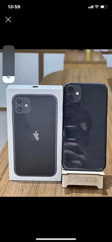 ikinci el x iphone: IPhone 11, 64 GB, Qara, Barmaq izi, Face ID, Sənədlərlə — 1