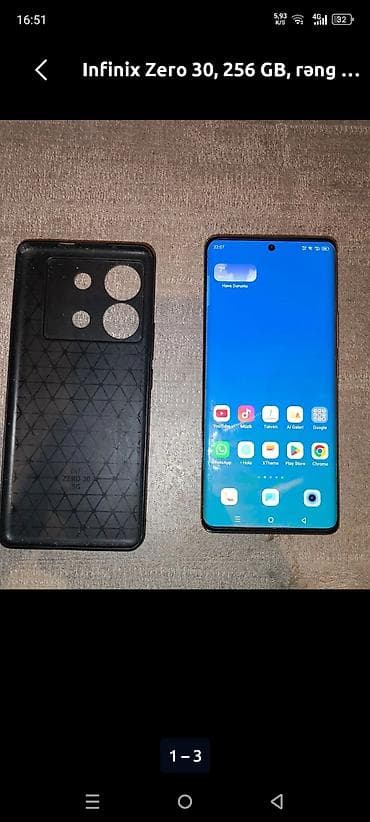 Infinix Zero 5G, 256 GB, rəng - Mavi