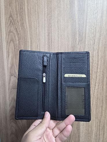 tebii daş: Garbalia brendinin uzun ölçülü kişi pulqabısı - Material: qara — 2