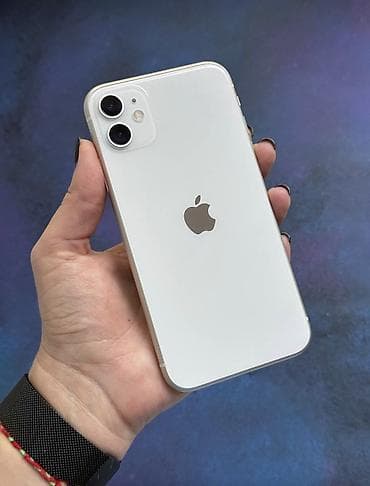 IPhone 11, 256 GB, Ağ, Zəmanət, Simsiz şarj, Face ID
