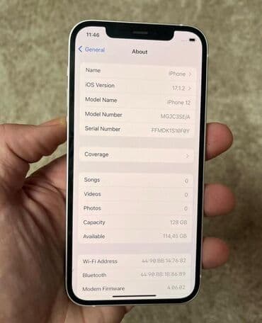 tecno camon 30 pro qiymeti: IPhone 12, Ağ, Face ID — 6