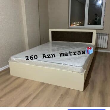 taxt: Yeni, İkinəfərlik çarpayı, Bazasız, Matras ilə, Siyirməsiz, Azərbaycan — 3