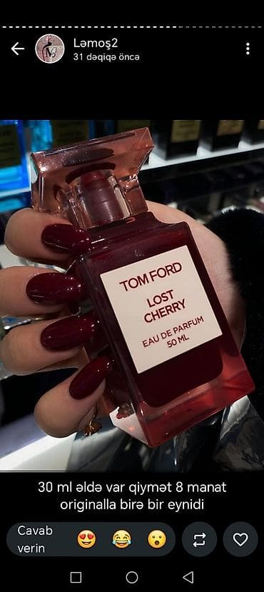 casio edifice saat: Tom Ford Lost Cherry – Şirin Gilas və Badam Qoxusu 🍒 ​Çox məşhur — 1