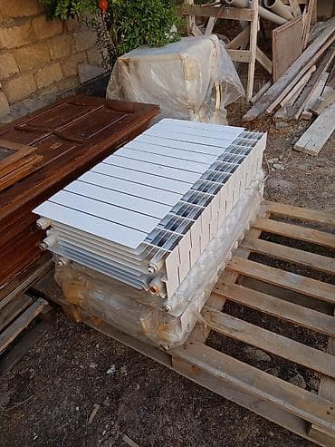 Alüminium/metal panel radiator dəsti bir bolme:10 azn - Rəng: ağ -